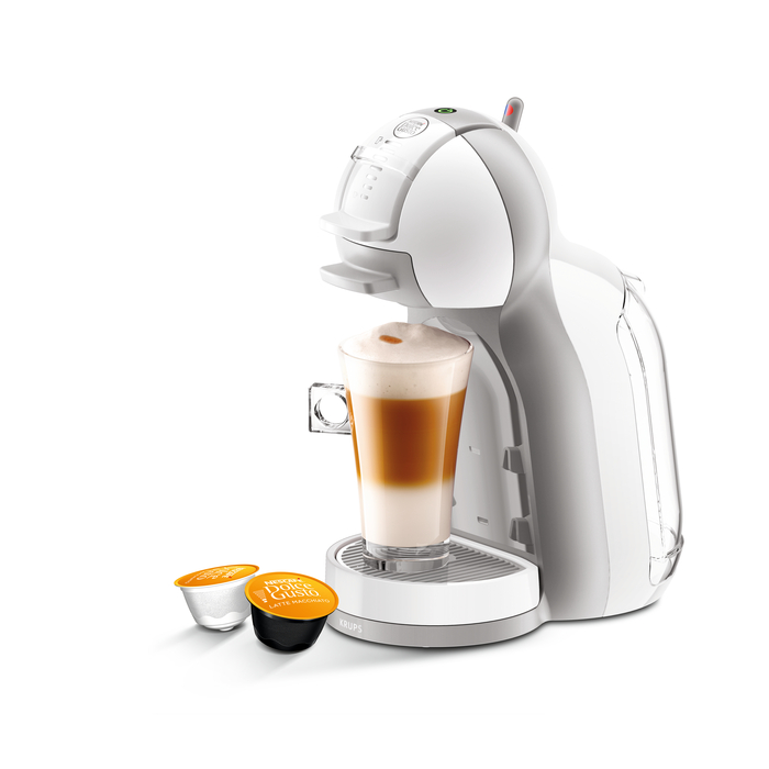 NESCAFÉ® Dolce Gusto® Mini Me Automatic Coffee Machine White & Arctic Grey by KRUPS®