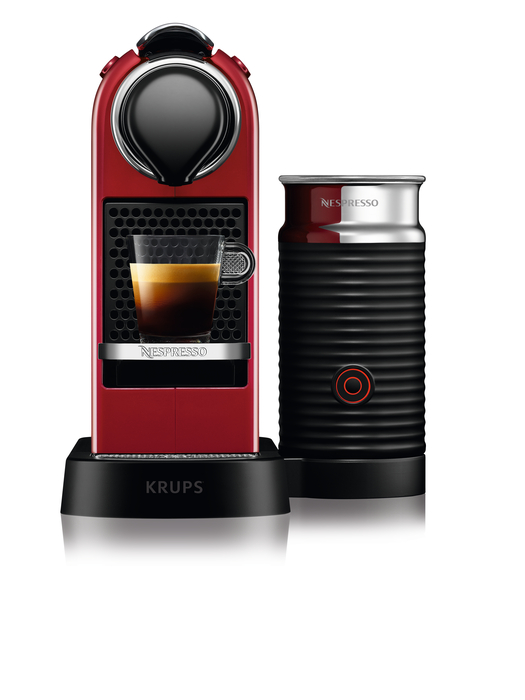 KRUPS NESPRESSO CITIZ & MILK XN761540 POD COFFEE MACHINE / CHERRY RED