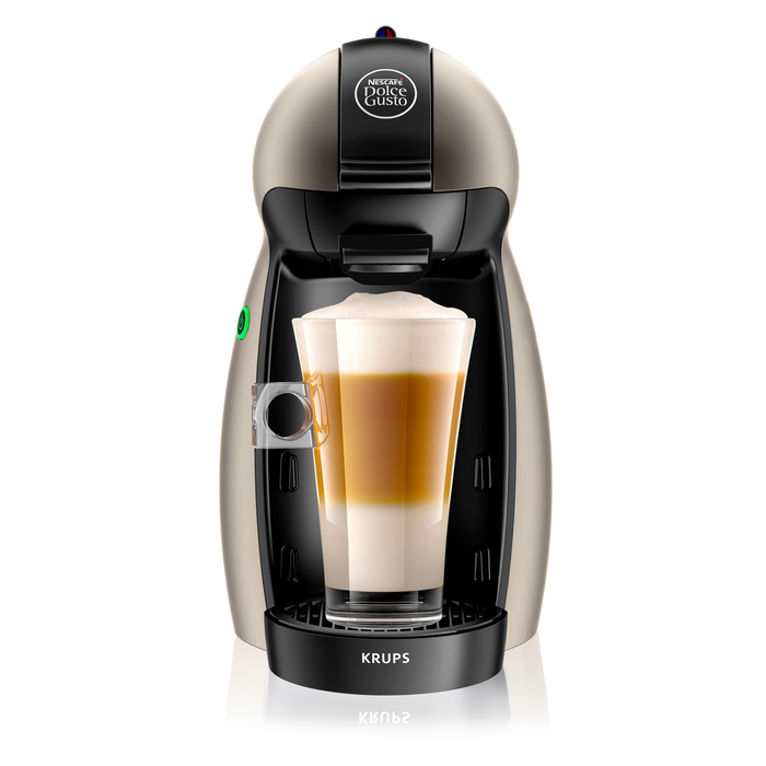 NESCAFÉ® Dolce Gusto® Piccolo Manual Coffee Machine Titanium by KRUPS®
